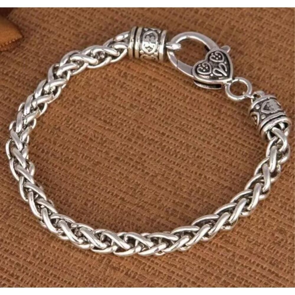 Silver Rope Heart Bracelet - Picture 4 of 6